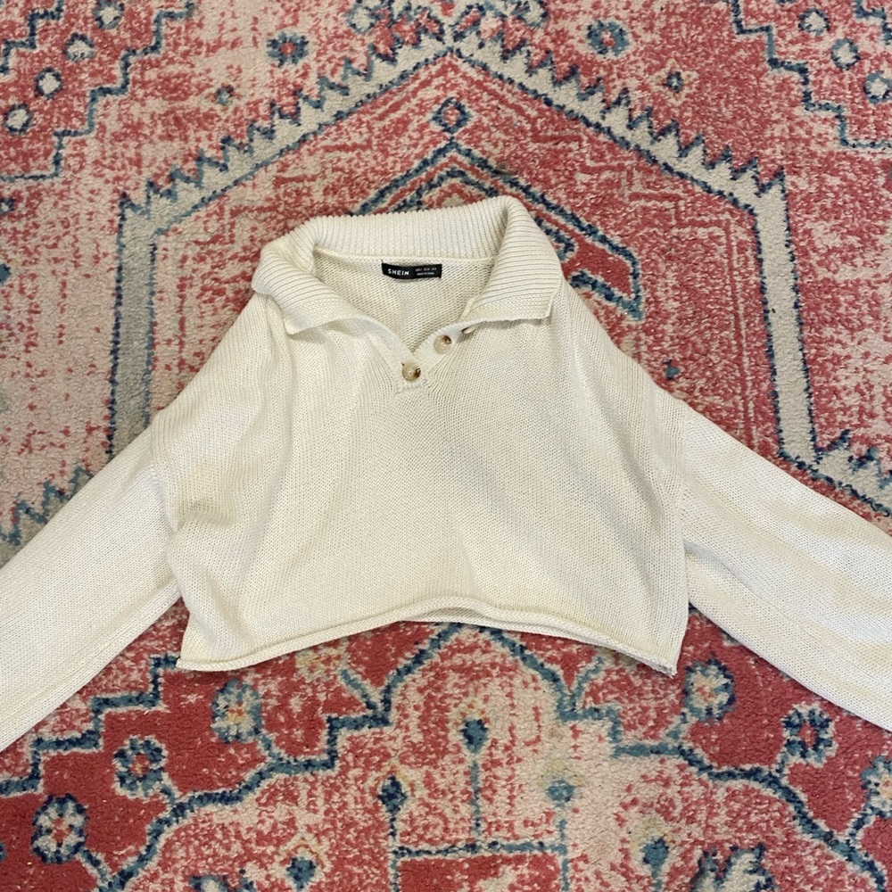 Cream sweater from SHEIN. Size small